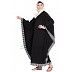 Arabian Kaftan - Black with white strip  Arabian Kaftan - Black with white strip